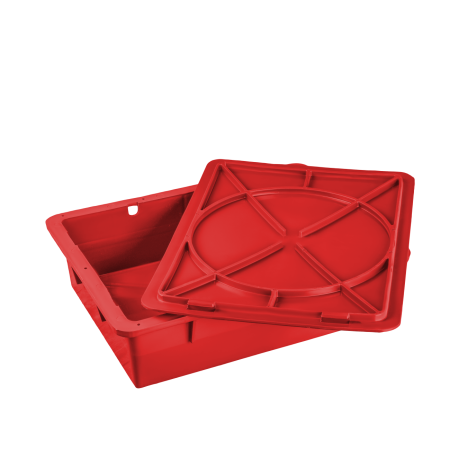 Ящик пластиковый VP 306 с крышкой 