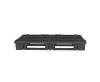 Пластиковый паллет 1200x800x153 мм перфорированный на 3 полозьях с бортиком